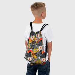 Рюкзак-мешок PUBG STICKER, цвет: 3D-принт — фото 2