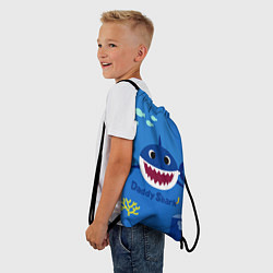 Рюкзак-мешок Daddy shark, цвет: 3D-принт — фото 2