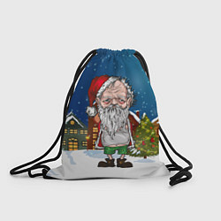 Рюкзак-мешок Уставший Санта, цвет: 3D-принт
