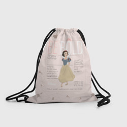Рюкзак-мешок Белоснежка: будь смелой, цвет: 3D-принт