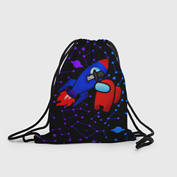 Рюкзак-мешок AMONG US ROCKET, цвет: 3D-принт