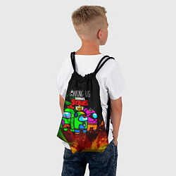 Рюкзак-мешок Among Us Brawl StarS, цвет: 3D-принт — фото 2