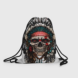Рюкзак-мешок Череп индейца, цвет: 3D-принт