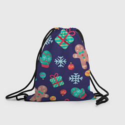 Рюкзак-мешок Новогоднее настроение, цвет: 3D-принт