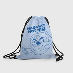 Рюкзак-мешок Naughty not nice, цвет: 3D-принт