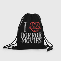 Рюкзак-мешок I Love Horror Movies, цвет: 3D-принт