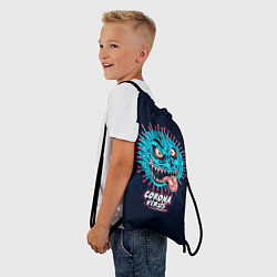 Рюкзак-мешок CoronaMonster, цвет: 3D-принт — фото 2