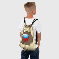 Рюкзак-мешок AMONG US - Мишка, цвет: 3D-принт — фото 2