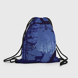 Рюкзак-мешок ЛЕС, цвет: 3D-принт