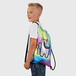 Рюкзак-мешок Among Us Unicorn, цвет: 3D-принт — фото 2