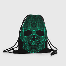 Рюкзак-мешок Неоновый Череп, цвет: 3D-принт