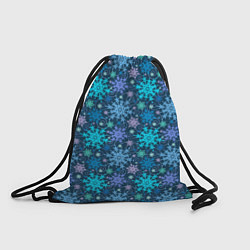 Рюкзак-мешок Новогодние Узоры, цвет: 3D-принт