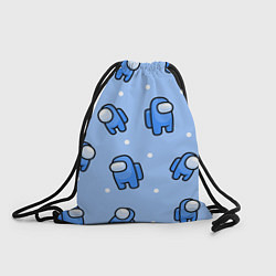 Рюкзак-мешок Among Us - Синий цвет, цвет: 3D-принт