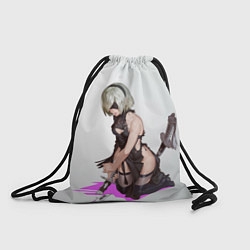 Рюкзак-мешок NIER AUTOMATA 2B, цвет: 3D-принт