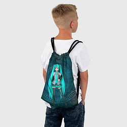 Рюкзак-мешок Мику Хацуне, цвет: 3D-принт — фото 2