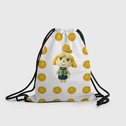 Рюкзак-мешок Animal crossing - Isabelle, цвет: 3D-принт
