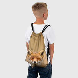 Рюкзак-мешок Милая лисичка, цвет: 3D-принт — фото 2