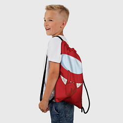 Рюкзак-мешок AMONG US RED IMPOSTOR, цвет: 3D-принт — фото 2
