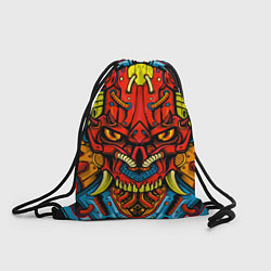 Рюкзак-мешок Череп киборг, цвет: 3D-принт