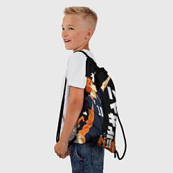 Рюкзак-мешок ВОЛЕЙБОЛ!! HAIKYUU!!, цвет: 3D-принт — фото 2