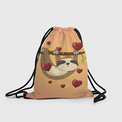 Рюкзак-мешок Ленивец, цвет: 3D-принт