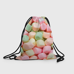 Рюкзак-мешок Маршмэлов зефирки нежные, цвет: 3D-принт