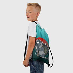 Рюкзак-мешок Старик Ящер, цвет: 3D-принт — фото 2