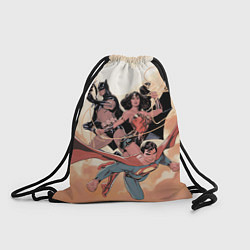 Рюкзак-мешок Лига Справедливости, цвет: 3D-принт