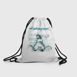Рюкзак-мешок КЛИНКИ БОГОМОЛА Cyberpunk 2077, цвет: 3D-принт