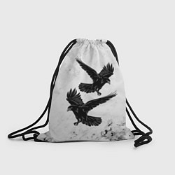 Рюкзак-мешок Gothic crows, цвет: 3D-принт