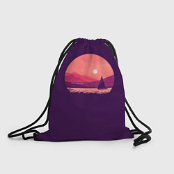 Рюкзак-мешок Закат на озере, цвет: 3D-принт