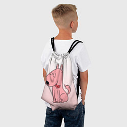 Рюкзак-мешок Мультяшный мопс, цвет: 3D-принт — фото 2
