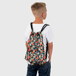 Рюкзак-мешок Арт геометрия, цвет: 3D-принт — фото 2