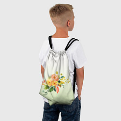 Рюкзак-мешок Букет рисунок, цвет: 3D-принт — фото 2