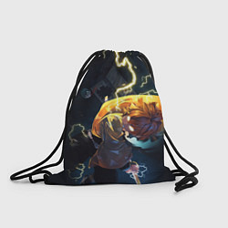 Рюкзак-мешок ЗЕНИЦУ АКАЦУМА ZENITSU, цвет: 3D-принт
