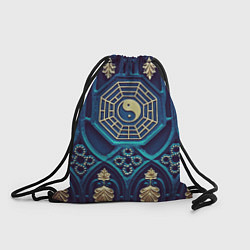 Рюкзак-мешок Золотой Инь-Янь, цвет: 3D-принт