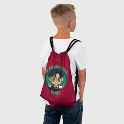 Рюкзак-мешок Ребёнок хочет кофе, цвет: 3D-принт — фото 2