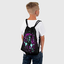 Рюкзак-мешок GENSHIN IMPACT, МОНА, цвет: 3D-принт — фото 2