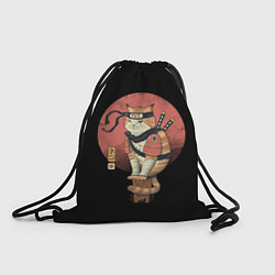 Рюкзак-мешок Кот Ниндзя, цвет: 3D-принт