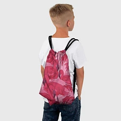 Рюкзак-мешок Розовые фламинго, цвет: 3D-принт — фото 2