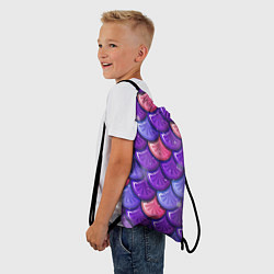 Рюкзак-мешок Цветная чешуя, цвет: 3D-принт — фото 2