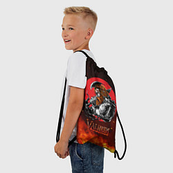 Рюкзак-мешок Valheim огненный викинг, цвет: 3D-принт — фото 2