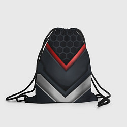 Рюкзак-мешок 3D СОТЫ Металлические вставки, цвет: 3D-принт