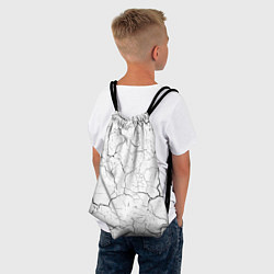 Рюкзак-мешок Трещины, цвет: 3D-принт — фото 2