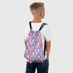 Рюкзак-мешок Дельфинчики Единорожки, цвет: 3D-принт — фото 2