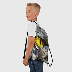 Рюкзак-мешок Глаз крокодила, цвет: 3D-принт — фото 2