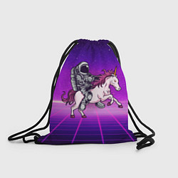 Рюкзак-мешок Космонавт на единороге, цвет: 3D-принт