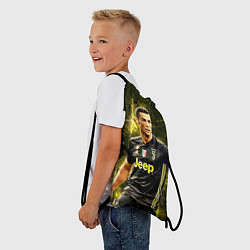 Рюкзак-мешок Cristiano Ronaldo Juventus, цвет: 3D-принт — фото 2