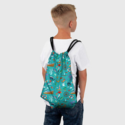 Рюкзак-мешок Морские обитатели, цвет: 3D-принт — фото 2