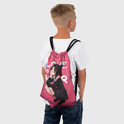 Рюкзак-мешок Love is war, цвет: 3D-принт — фото 2